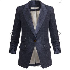 Veronica Beard Martel Herringbone Dickey Jacket